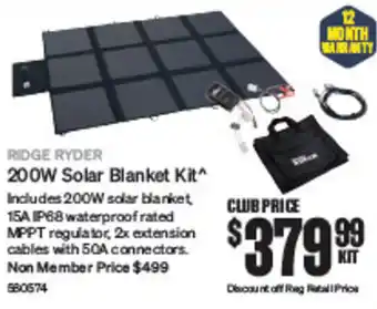 SuperCheap Auto 200W Solar Blanket Kit offer