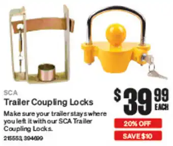 SuperCheap Auto Trailer Coupling Locks offer