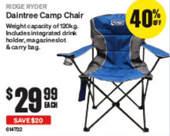 SuperCheap Auto Daintree Camp Chair offer