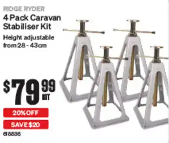 4 Pack Caravan Stabiliser Kit