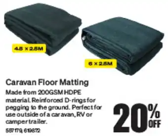 SuperCheap Auto Caravan Floor Matting offer