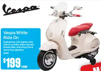 Vespa White Ride On