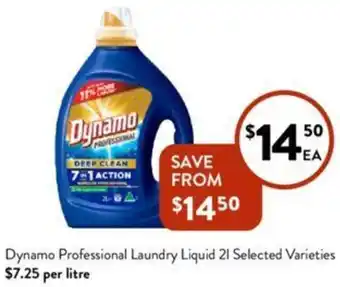 Foodworks Dynamo Professional Laundry Liquid 2l offer