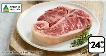 Foodworks Australian Premium Beef T Bone Steak offer