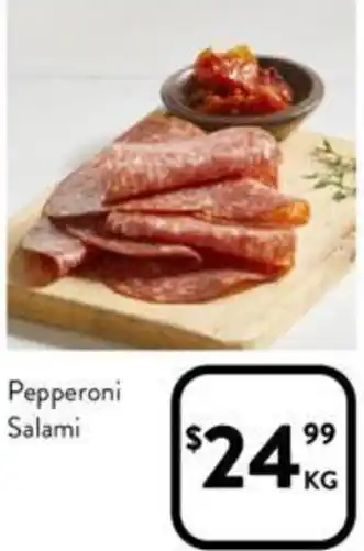 Foodworks Pepperoni Salami offer