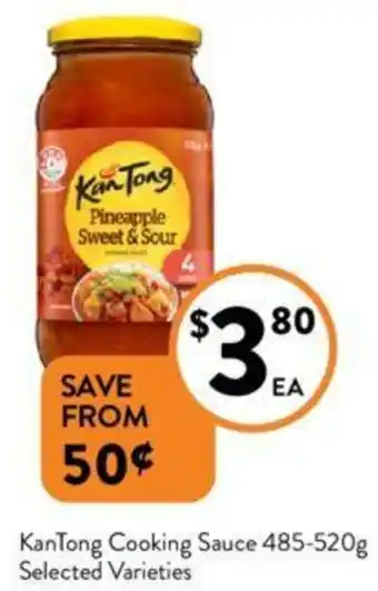 Foodworks KanTong Cooking Sauce 485-520g offer