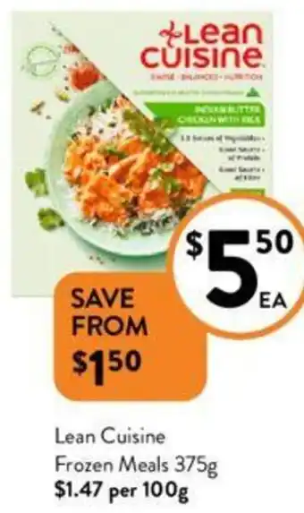 Foodworks Lean Cuisine Frozen Meals 375g offer