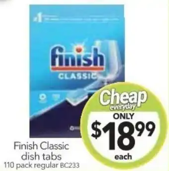 Cheap as Chips Finish Classic dish tabs offer