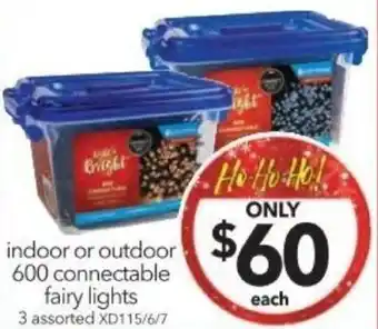 Cheap as Chips indoor or outdoor 600 connectable fairy lights offer