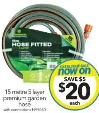 Cheap as Chips 15 metre 5 layer premium garden hose offer