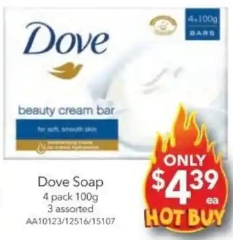 Cheap as Chips Dove Soap offer