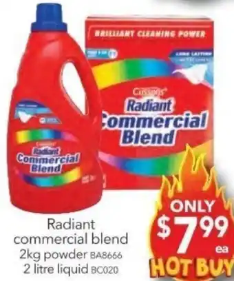 Cheap as Chips Radiant commercial blend offer