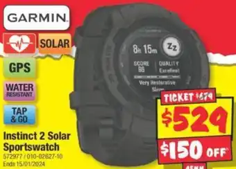 JB Hi-Fi Instinct 2 Solar Sportswatch offer