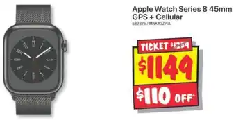 JB Hi-Fi Apple Watch Series 8 45mm GPS + Cellular offer