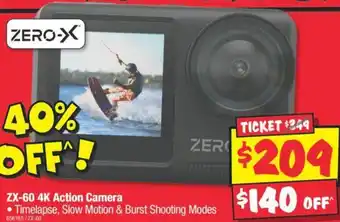 JB Hi-Fi ZX-60 4K Action Camera offer