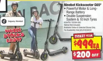 JB Hi-Fi Ninebot Kickscooter G65 offer