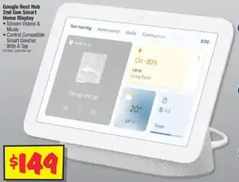 Google Nest Hub 2nd Gen Smart Home Display