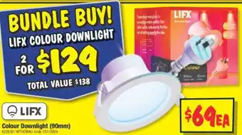 JB Hi-Fi Colour Downlight (90mm) offer