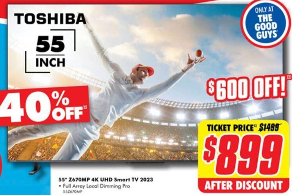 55 Z670MP 4K UHD Smart TV 2023 offer at The Good Guys