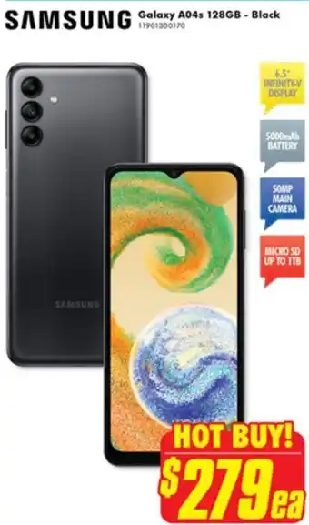 The Good Guys Galaxy A04s 128GB - Black offer