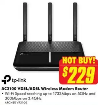 The Good Guys AC2100 VDSL/ADSL Wireless Modem Router offer