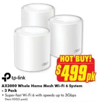 The Good Guys AX3000 Whole Home Mesh Wi-Fi 6 System - 3 Pack offer
