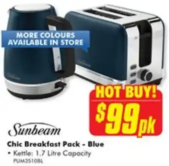 The Good Guys Chic Breakfast Pack - Blue offer
