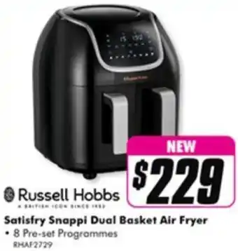 The Good Guys Satisfry Snappi Dual Basket Air Fryer offer