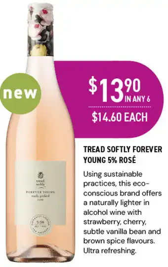 Dan Murphy's TREAD SOFTLY FOREVER YOUNG 5% ROSÉ offer