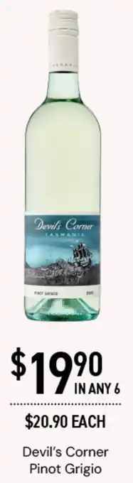Dan Murphy's Devil's Corner Pinot Grigio offer