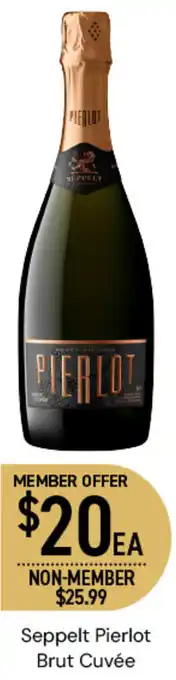 Dan Murphy's Seppelt Pierlot Brut Cuvée offer