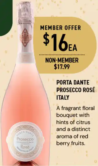PORTA DANTE PROSECCO ROSÉ ITALY