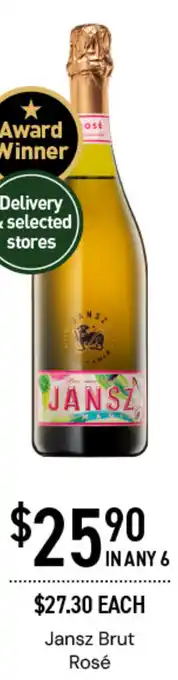 Dan Murphy's Jansz Brut Rosé offer