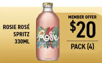 Dan Murphy's ROSIE ROSÉ SPRITZ 330ML offer