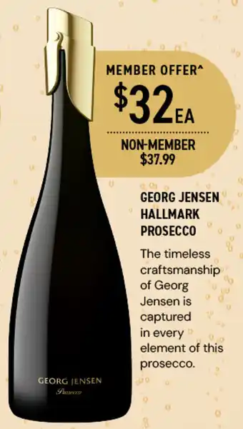 Dan Murphy's GEORG JENSEN HALLMARK PROSECCO offer