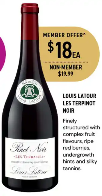 LOUIS LATOUR LES TERPINOT NOIR
