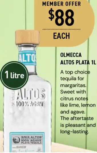 OLMECCA ALTOS PLATA 1L