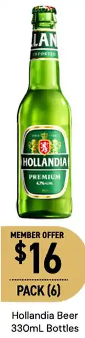 Dan Murphy's Hollandia Beer 330mL Bottles offer
