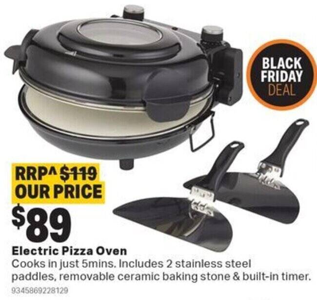 Electric Pizza Oven offer at Mitre 10