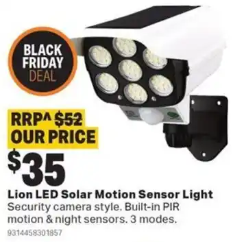 Mitre 10 Lion LED Solar Motion Sensor Light offer