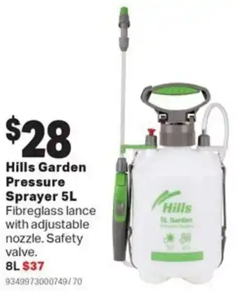 Mitre 10 Hills Garden Pressure Sprayer 5L offer