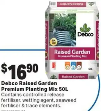 Mitre 10 Debco Raised Garden Premium Planting Mix 50L offer