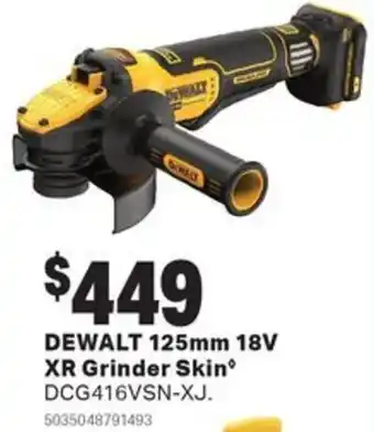 Mitre 10 DEWALT 125mm 18V XR Grinder Skin offer