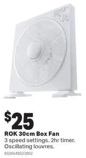 Mitre 10 ROK 30cm Box Fan offer