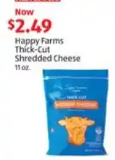 ALDI Happy Farms Thick-Cut Shredded Cheese offer