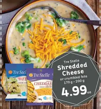 IGA Shredded Cheese or crumbled feta 170 g - 200 g offer