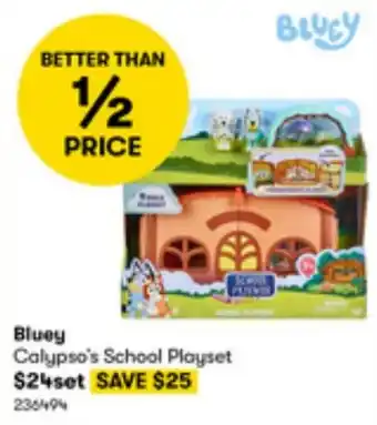 BIG W Bluey Calypso's School Playset offer