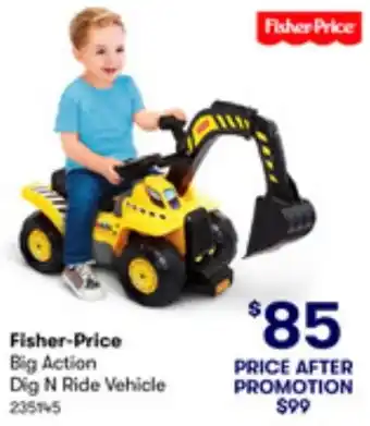 BIG W Fisher-Price Big Action Dig N Ride Vehicle offer