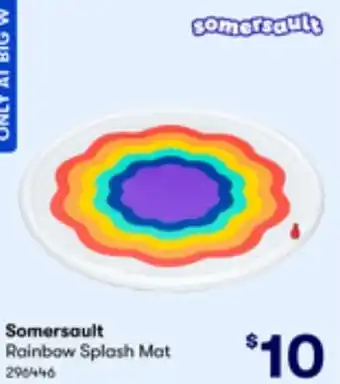 BIG W Somersault Rainbow Splash Mat offer
