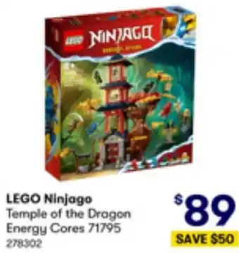 BIG W LEGO Ninjago Temple of the Dragon Energy Cores offer